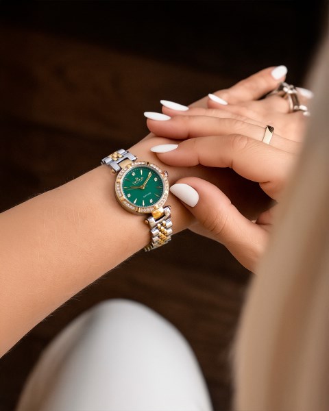 ÇELİK - SARI METAL BAND KADIN KOL SAATİ