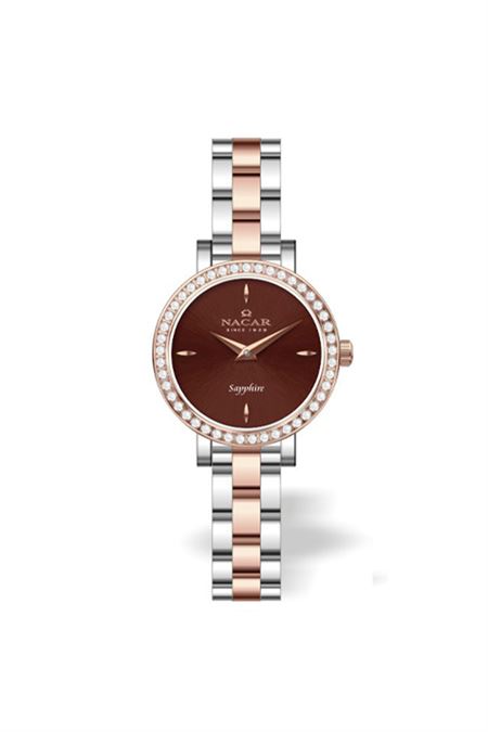 ÇELİK - PEMBE METAL BAND KADIN KOL SAATİ