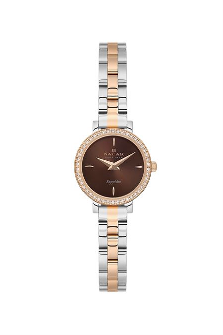 ÇELİK - PEMBE METAL BAND KADIN KOL SAATİ