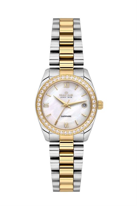 ÇELİK - SARI METAL BAND KADIN KOL SAATİ