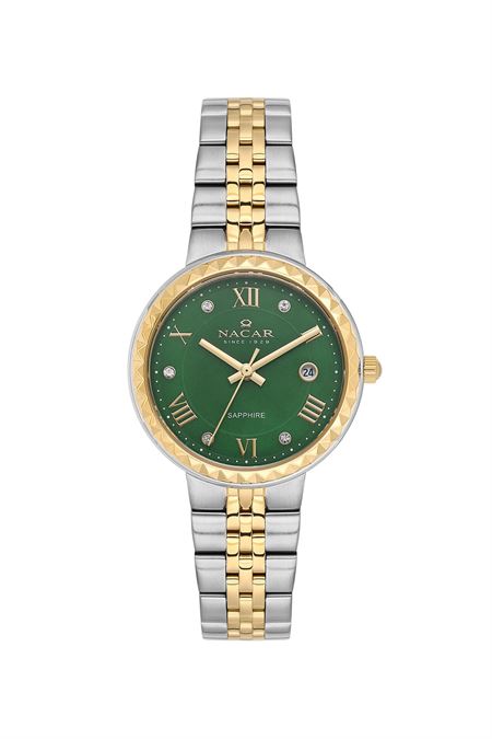 ÇELİK - SARI METAL BAND KADIN KOL SAATİ