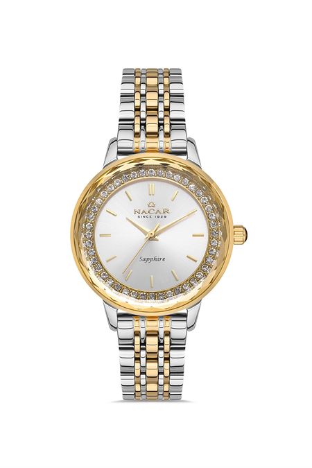 ÇELİK - SARI METAL BAND KADIN KOL SAATİ