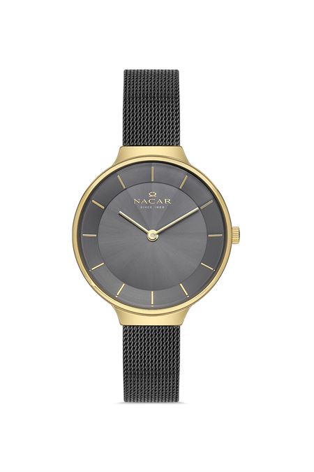 GRİ HASIR BAND KADIN KOL SAATİ