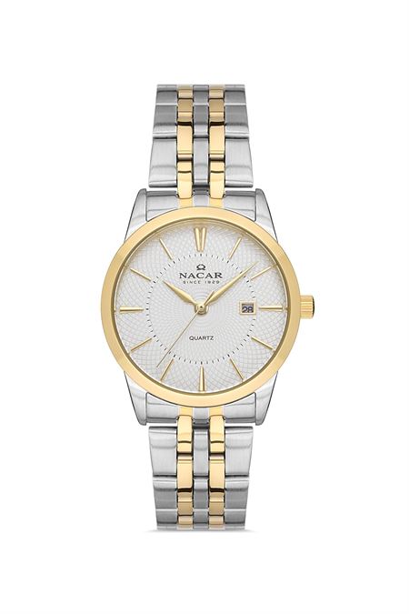 ÇELİK - SARI METAL BAND KADIN KOL SAATİ