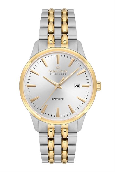 ÇELİK - SARI METAL BAND ERKEK KOL SAATİ