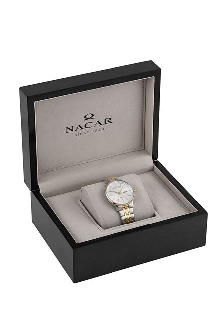 ÇELİK - SARI METAL BAND ERKEK KOL SAATİ