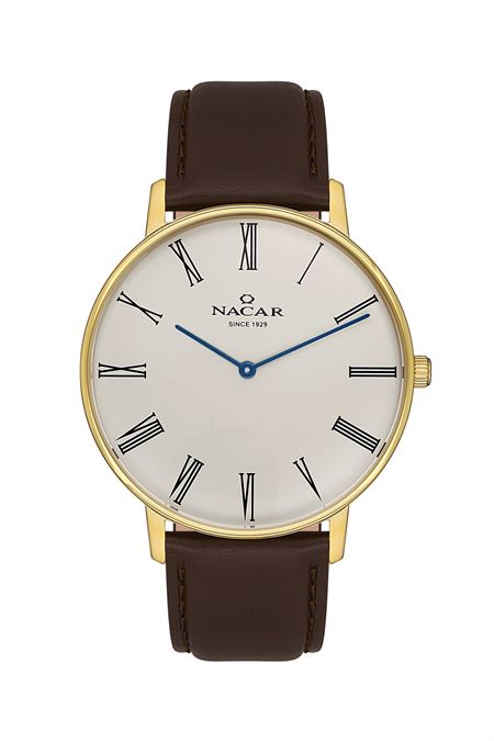 KAHVERENGİ HAKİKİ DERİ ERKEK KOL SAATİ