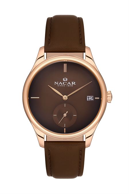 KAHVERENGİ HAKİKİ DERİ ERKEK KOL SAATİ