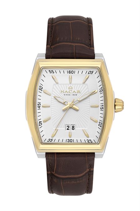 KAHVERENGİ HAKİKİ DERİ ERKEK KOL SAATİ