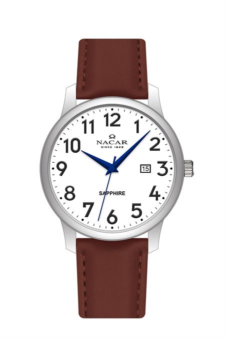 KAHVERENGİ HAKİKİ DERİ ERKEK KOL SAATİ 