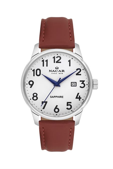 KAHVERENGİ HAKİKİ DERİ ERKEK KOL SAATİ