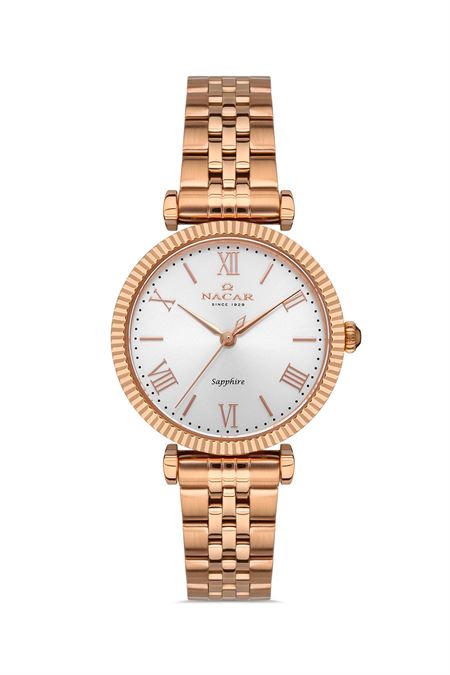 PEMBE METAL BAND KADIN KOL SAATİ