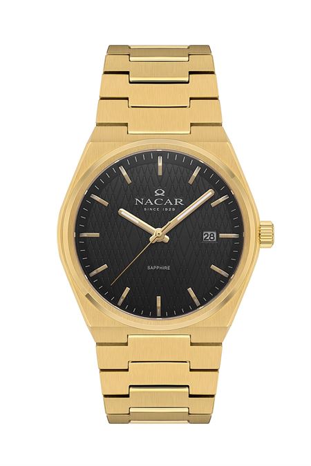 SARI METAL BAND ERKEK KOL SAATİ