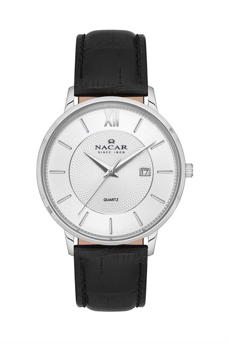 SİYAH HAKİKİ DERİ ERKEK KOL SAATİ