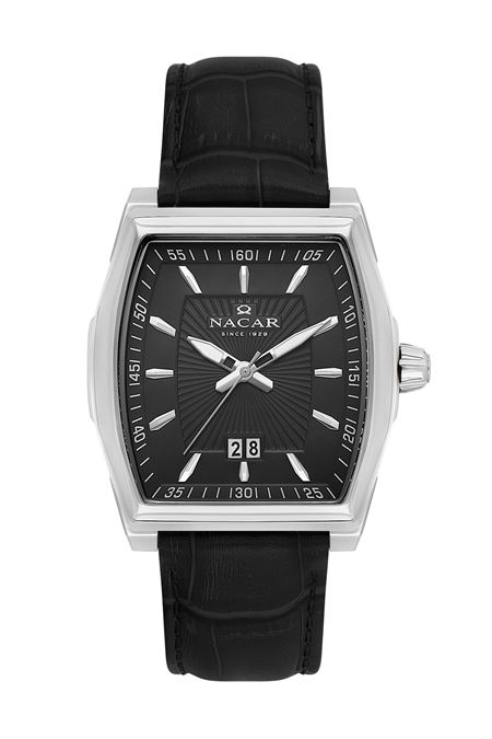 SİYAH HAKİKİ DERİ ERKEK KOL SAATİ