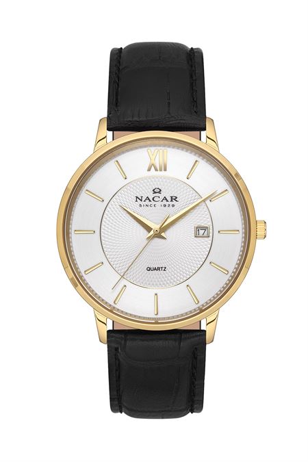 SİYAH HAKİKİ DERİ ERKEK KOL SAATİ