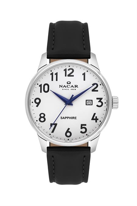 SİYAH HAKİKİ DERİ ERKEK KOL SAATİ