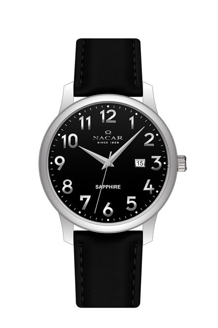 SİYAH HAKİKİ DERİ ERKEK KOL SAATİ 