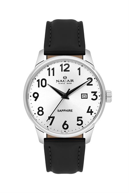 SİYAH HAKİKİ DERİ ERKEK KOL SAATİ