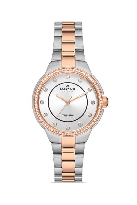 ÇELİK - PEMBE METAL BAND KADIN KOL SAATİ