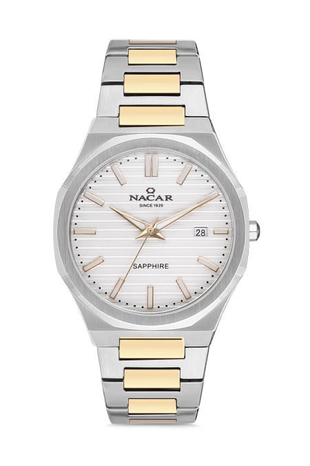 ÇELİK - SARI METAL BAND ERKEK KOL SAATİ