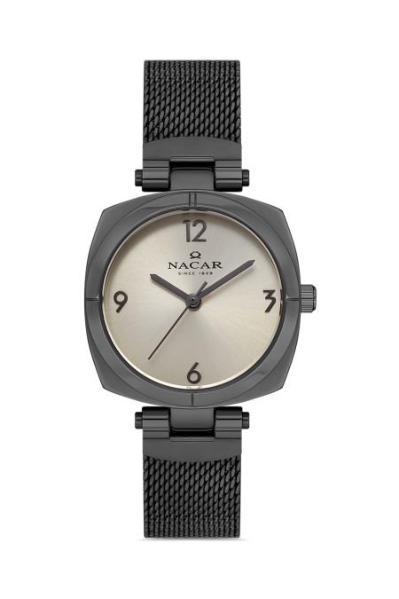 GRİ HASIR BAND KADIN KOL SAATİ