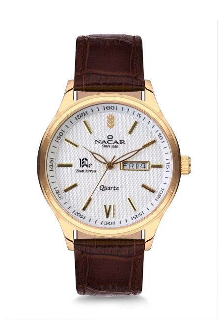 KAHVERENGİ HAKİKİ DERİ ERKEK KOL SAATİ