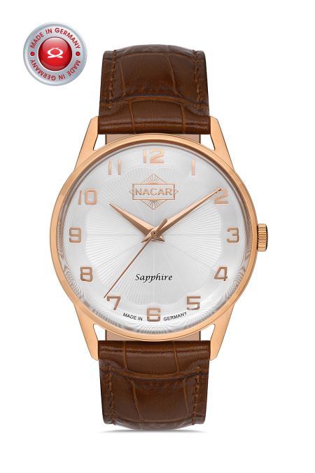 KAHVERENGİ HAKİKİ DERİ ERKEK KOL SAATİ