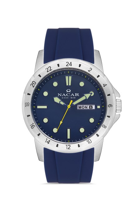 MAVİ SİLİKON ERKEK KOL SAATİ 