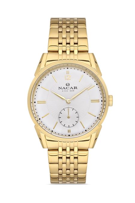 SARI METAL BAND ERKEK KOL SAATİ