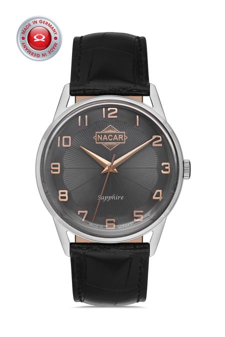 SİYAH HAKİKİ DERİ ERKEK KOL SAATİ