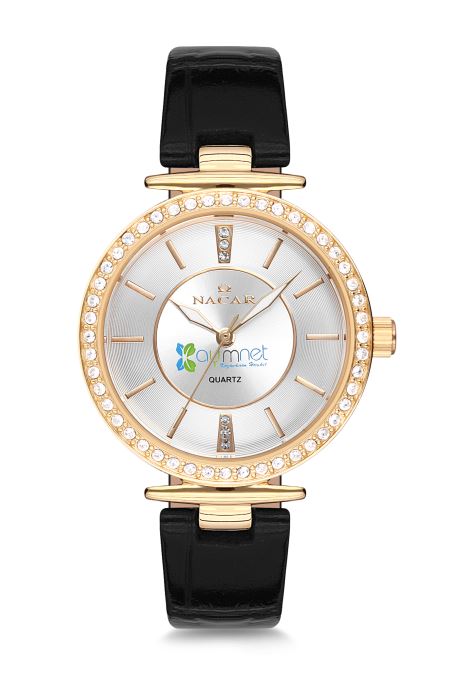 SİYAH HAKİKİ DERİ KADIN KOL SAATİ