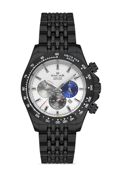 SİYAH METAL BAND ERKEK KOL SAATİ 