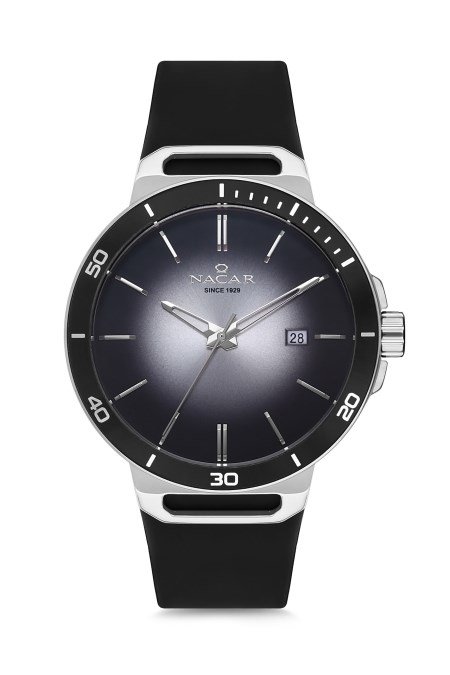 SİYAH SİLİKON ERKEK KOL SAATİ