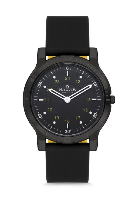 SİYAH SİLİKON ERKEK KOL SAATİ