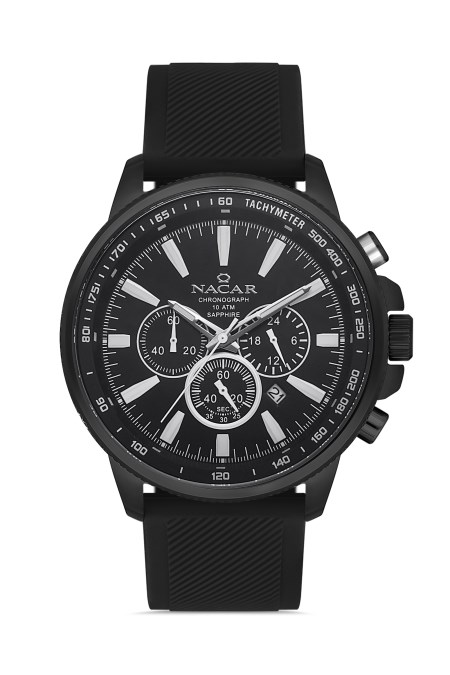 SİYAH SİLİKON ERKEK KOL SAATİ