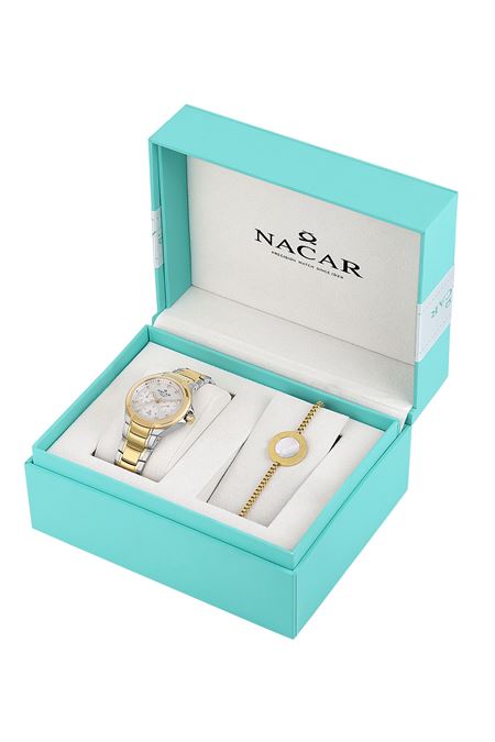 ÇELİK - SARI METAL BAND KADIN KOL SAATİ