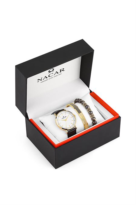 SİYAH HAKİKİ DERİ ERKEK KOL SAATİ 