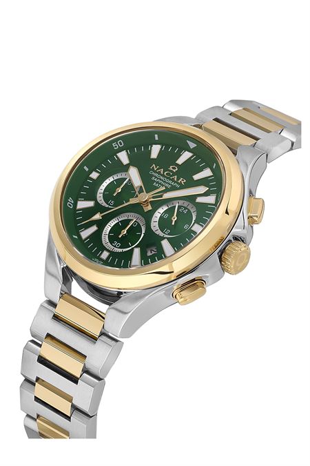 ÇELİK - SARI METAL BAND ERKEK KOL SAATİ