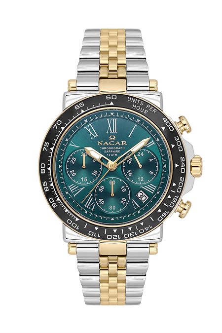 ÇELİK - SARI METAL BAND ERKEK KOL SAATİ 