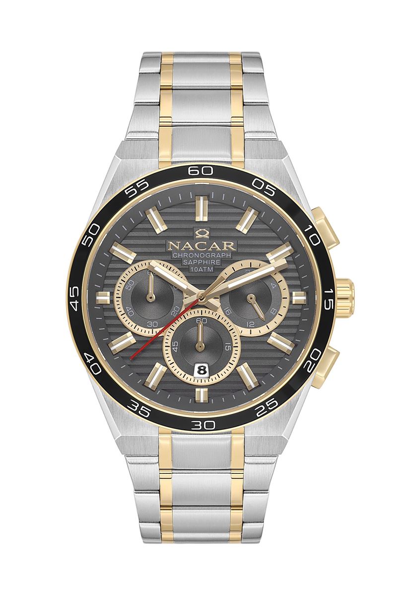 ÇELİK - SARI METAL BAND ERKEK KOL SAATİ