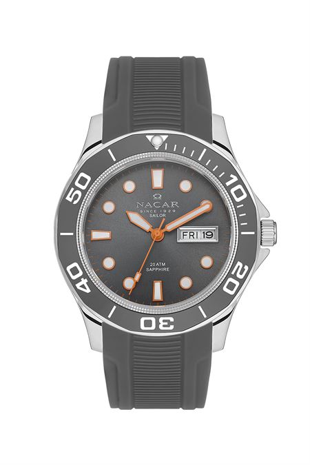 GRİ SİLİKON ERKEK KOL SAATİ