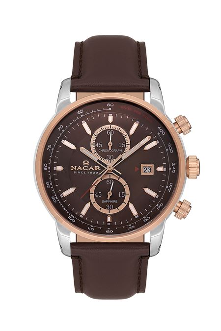 KAHVERENGİ HAKİKİ DERİ ERKEK KOL SAATİ