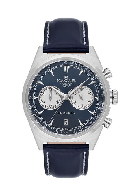 MAVİ HAKİKİ DERİ ERKEK KOL SAATİ