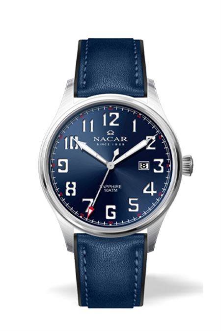 MAVİ HAKİKİ DERİ ERKEK KOL SAATİ