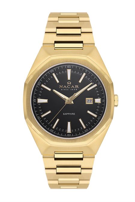 SARI METAL BAND ERKEK KOL SAATİ