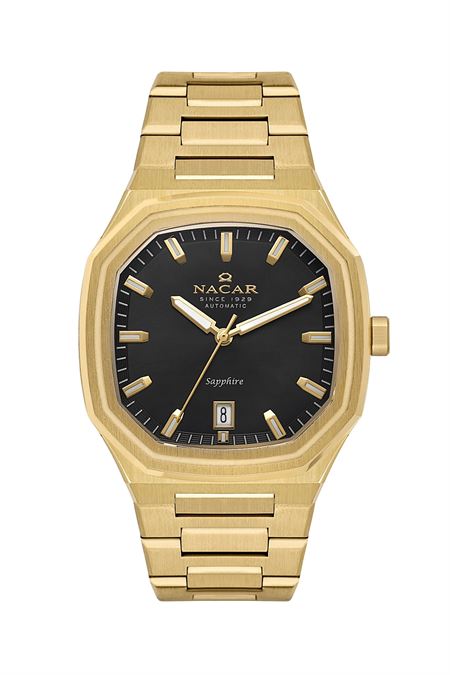 SARI METAL BAND ERKEK KOL SAATİ 