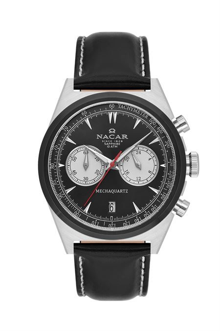 SİYAH HAKİKİ DERİ ERKEK KOL SAATİ