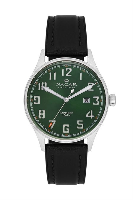 SİYAH HAKİKİ DERİ ERKEK KOL SAATİ 