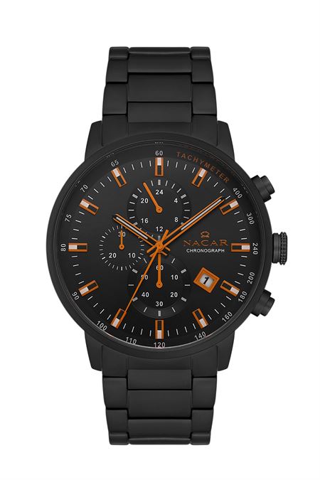 SİYAH METAL BAND ERKEK KOL SAATİ